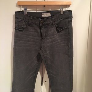 Free People grey denim flare jeans