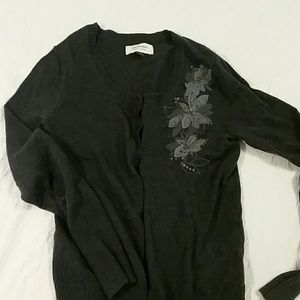 Gray cardigan