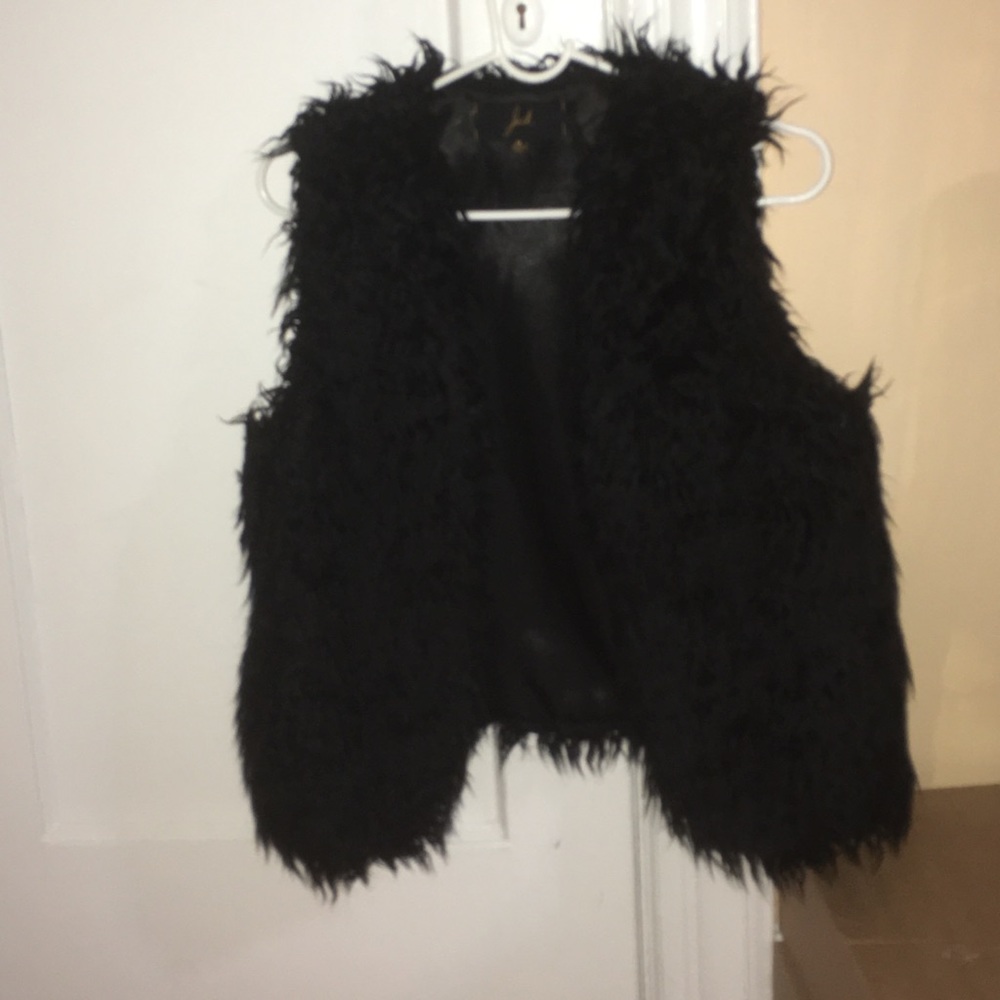 Faux fur vest