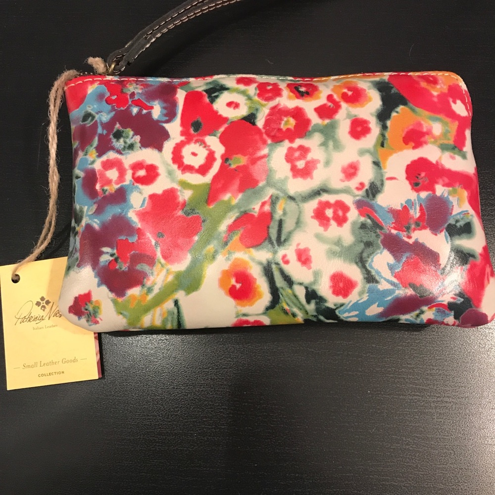 Brand new! Patricia Nash floral wristlet.