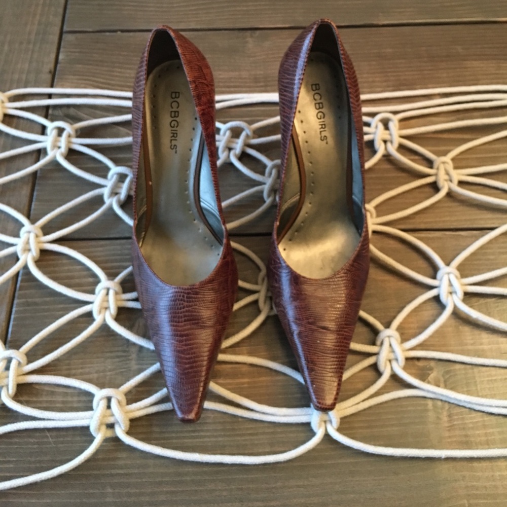 BCBGirls brown pumps