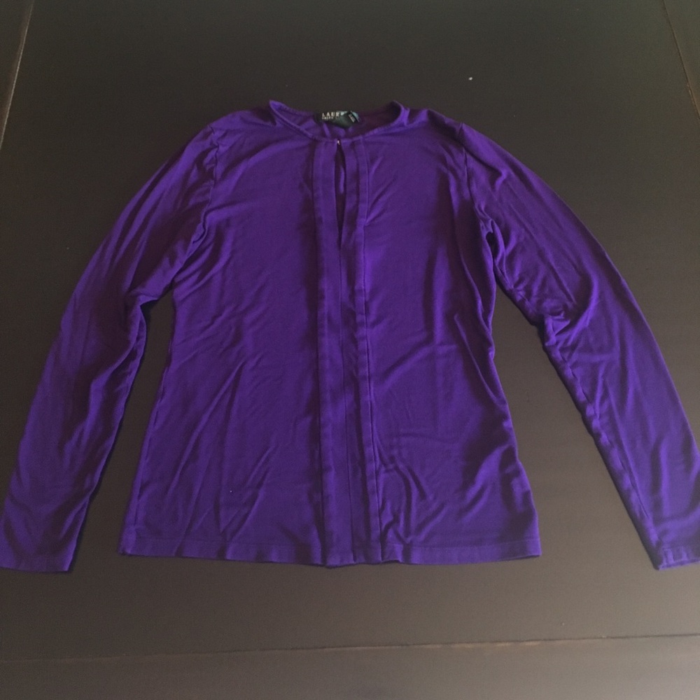 Ralph Lauren purple long sleeve shirt.