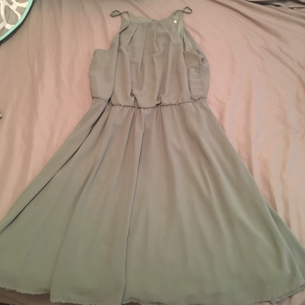 Sage green dress