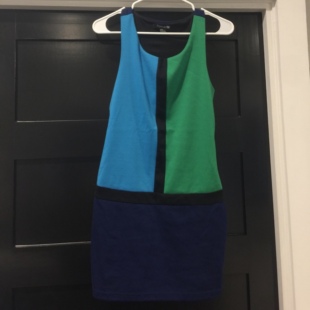 Forever 21 colorblock dress, stretchy and cute!