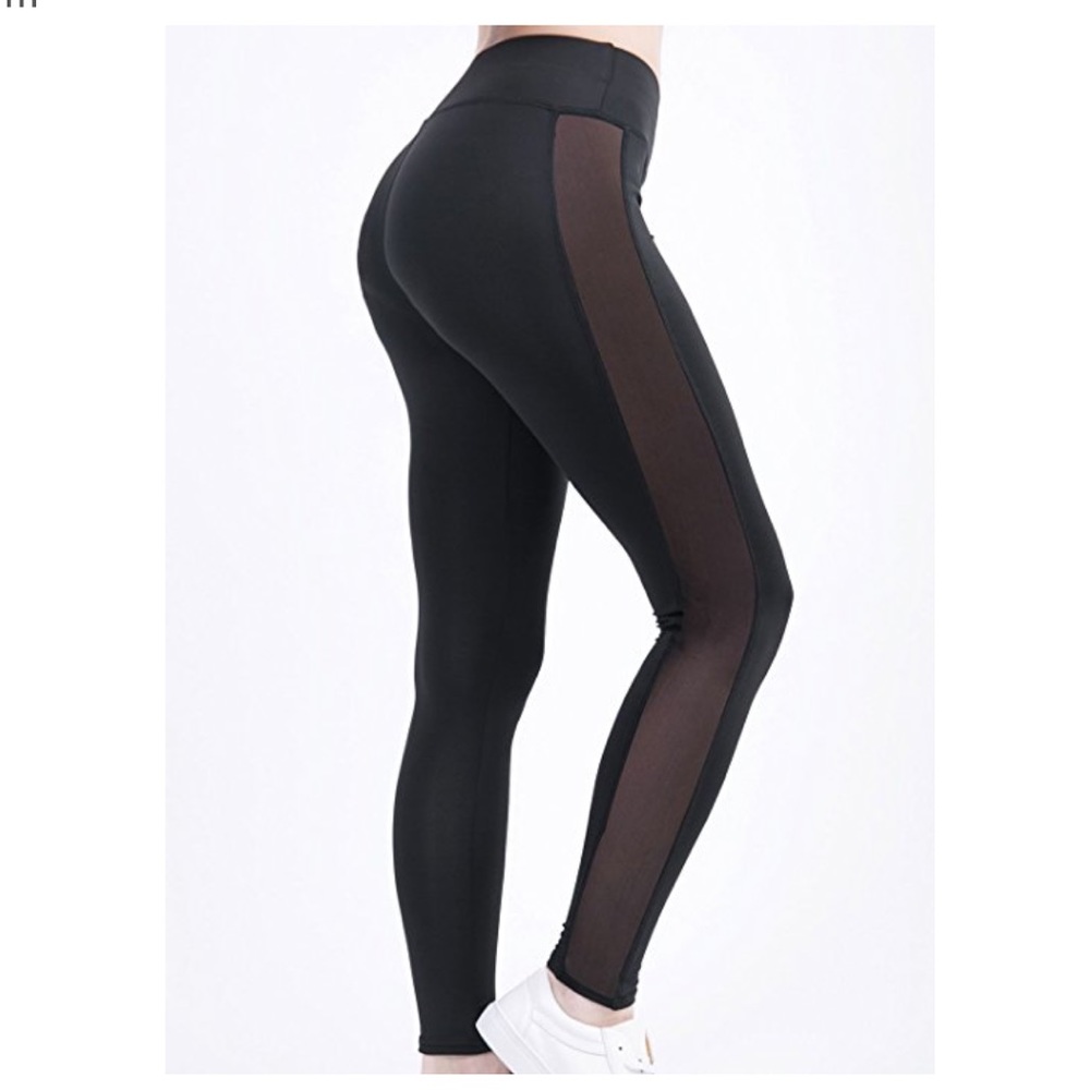 Sheer Sided Leggings - Picture 2 of 5