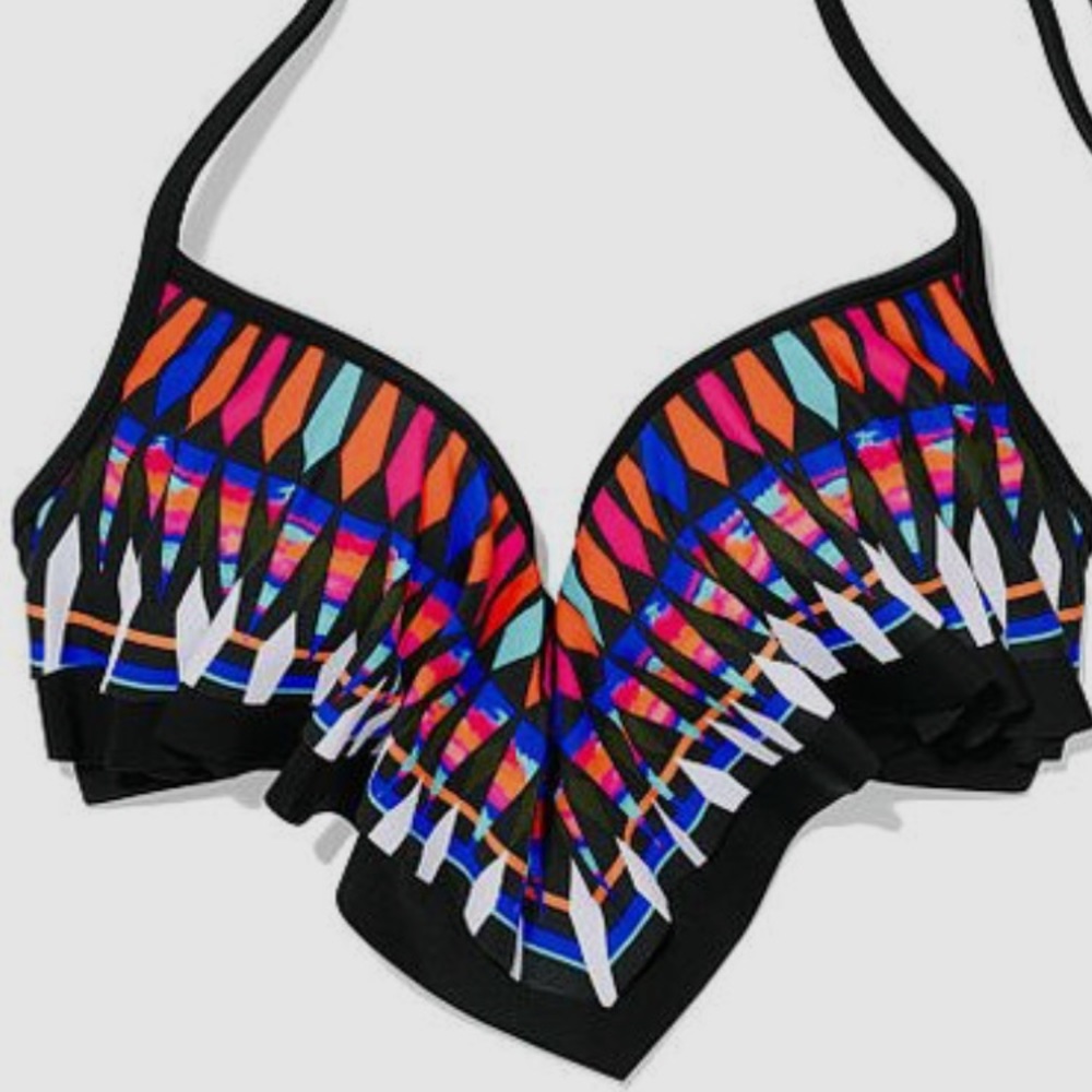 Victoria Secret PINK Push-up Flounce Bikini Top