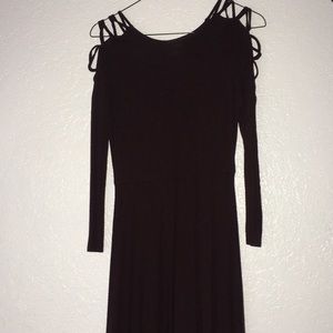 maroon stretchy dress