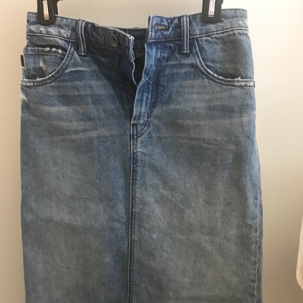 Helmut Lang jean skirt