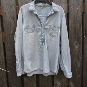 J. Crew Factory light blue chambray pullover