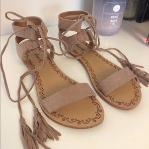 Lace up sandals