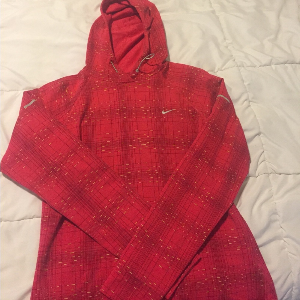 Red Nike Dri-Fit Hoodie