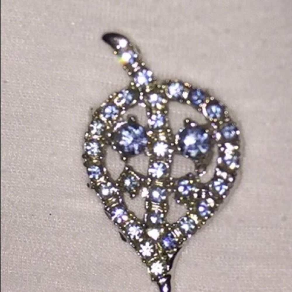 Baby Blue Leaf Broach