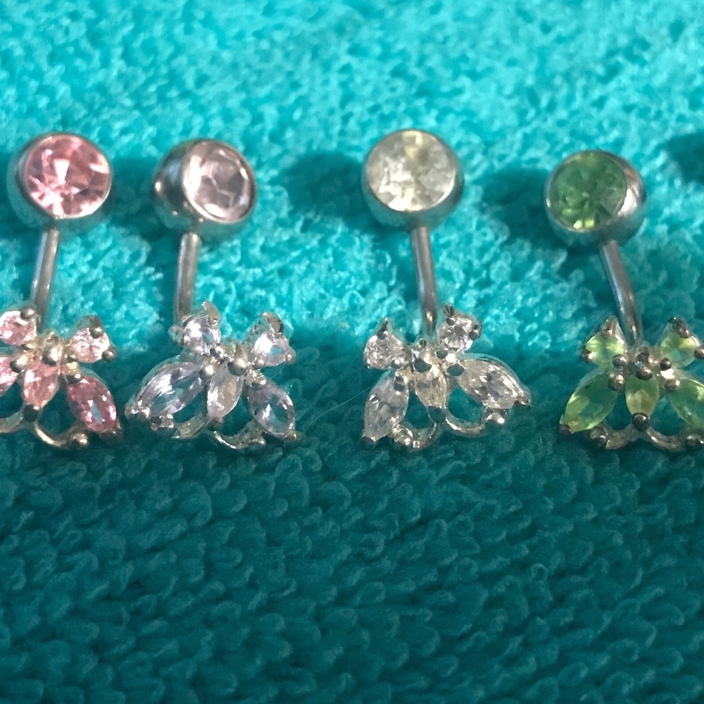 Belly Button Ring Lot Of 6