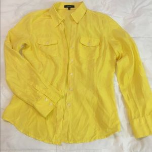 Express Silk Button Down Size M