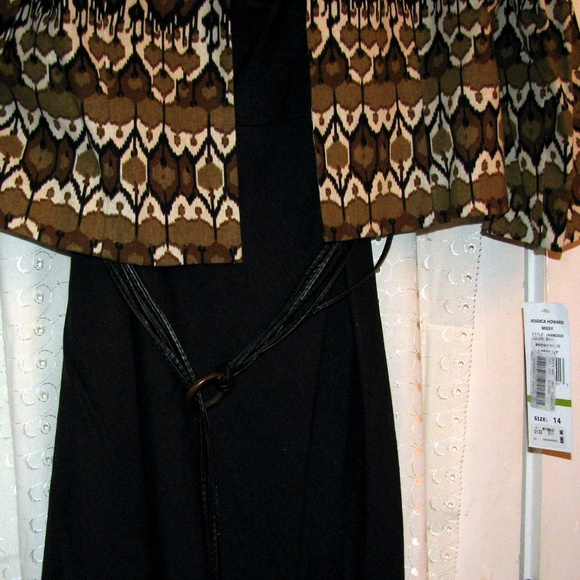 Jessica Howard Dresses - NWT Jessica Howard Dress Set - Brown / 55%Linen Jessica Howard Dresses - NWT Jessica Howard Dress Set - Brown / 55%Linen