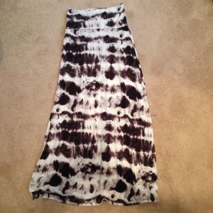 Black and White Maxi Skirt