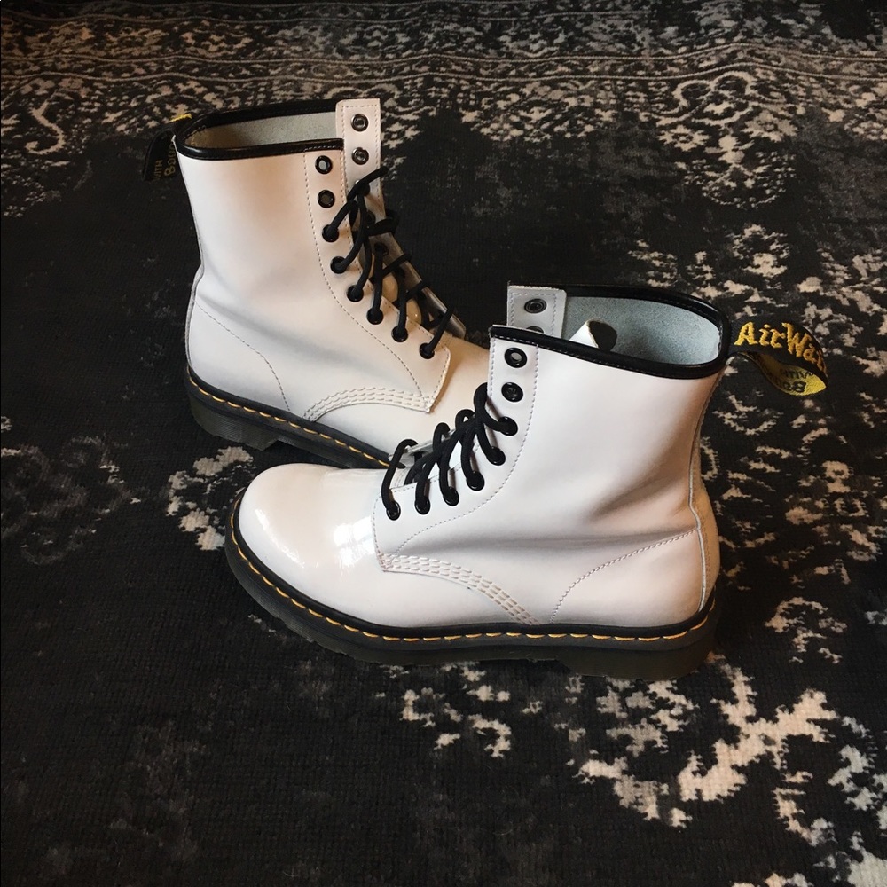 White Dr. Martens women's size 8
