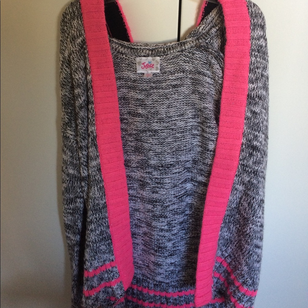 Girls Hooded Cardigan Sweater