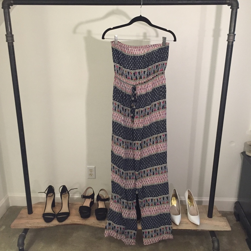 Urban Outfitters Tribal Print Jumpsuit