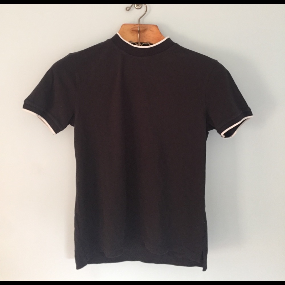 Cute oversized mock neck shirt