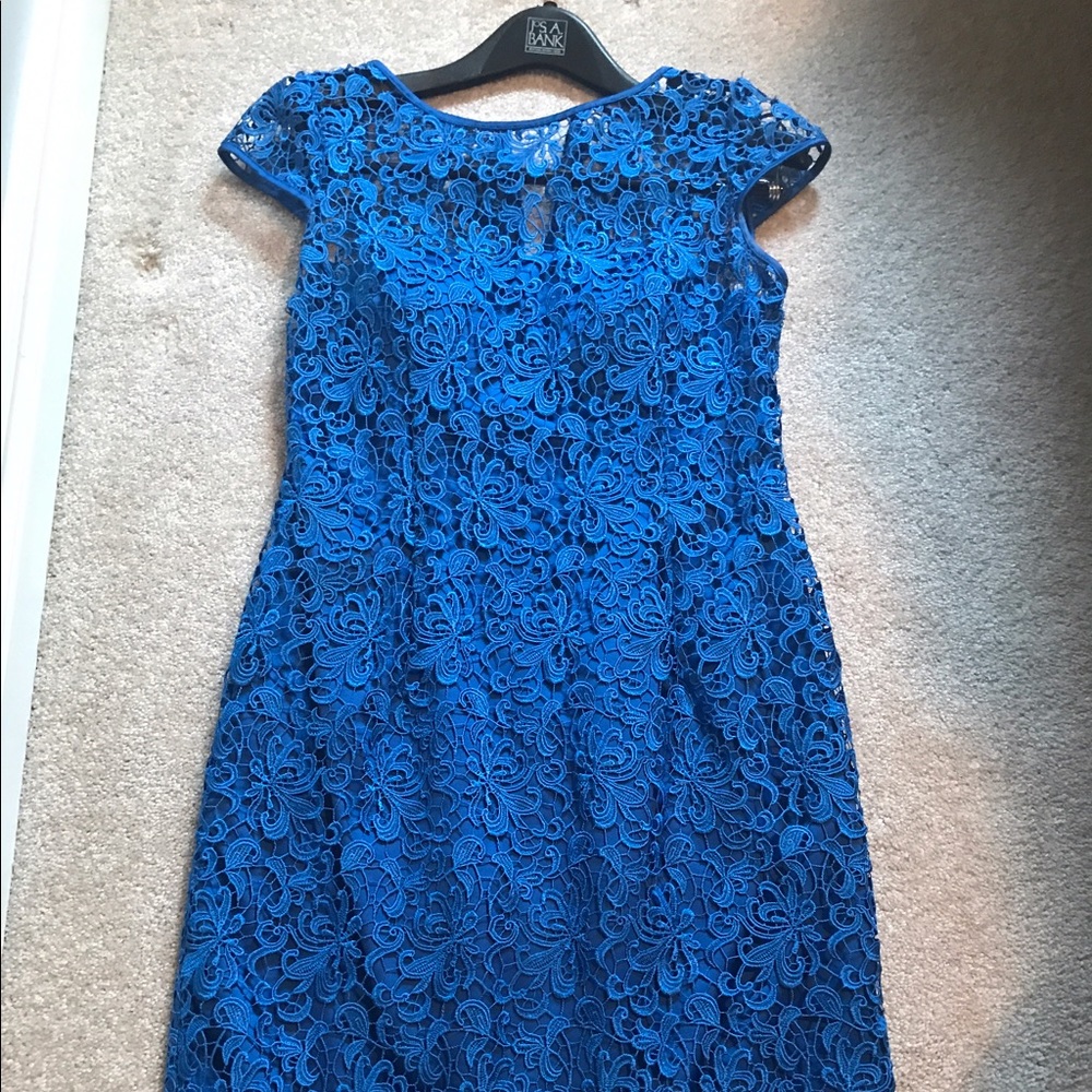 Royal blue lace dress