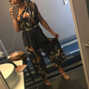 Worn once - Free People tie top Jumpsuit