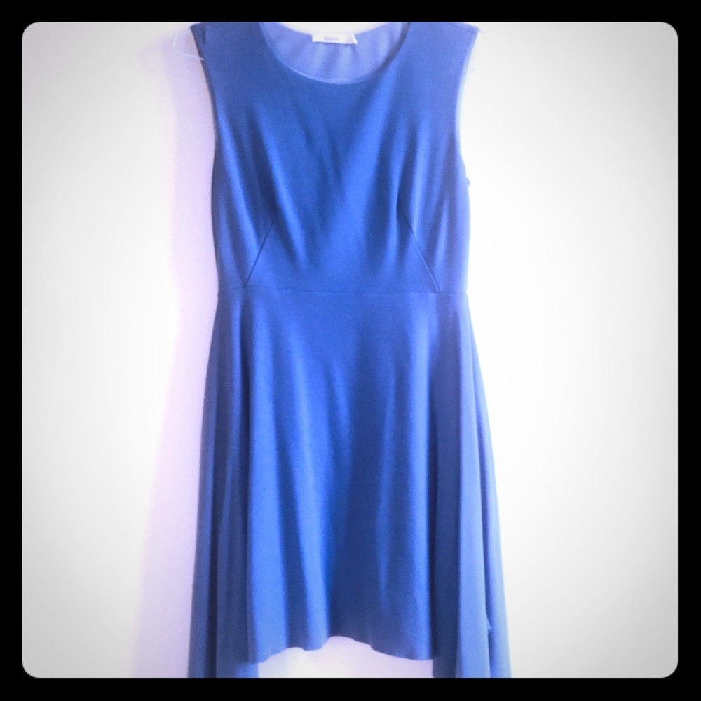 Anthropologie Bailey44 aymmetrical blue dress