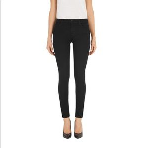 FINAL J Brand Black Mid Rise Skinny Jeans