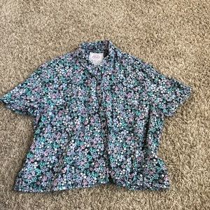 Button up crop top