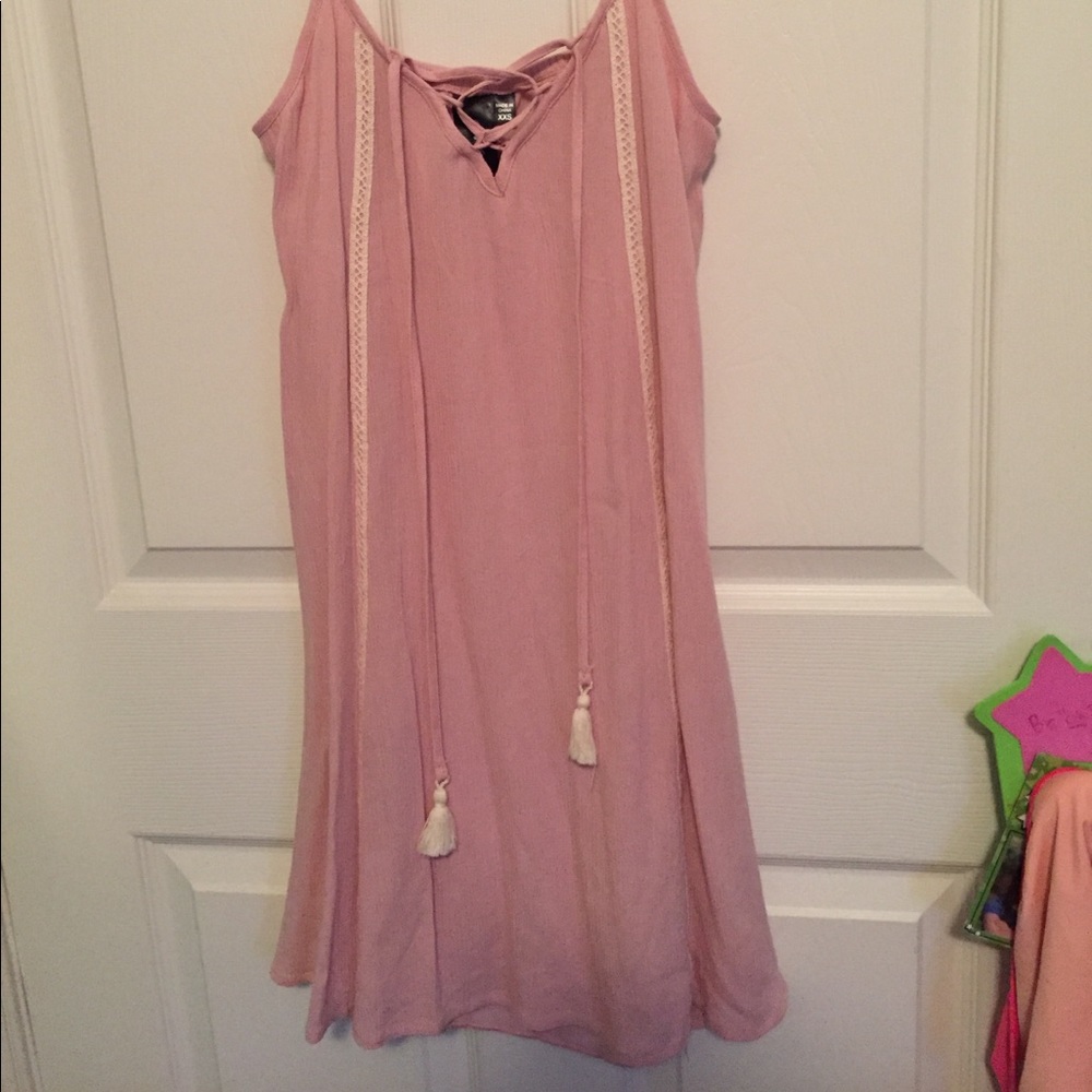 Pink and white MACYs dress