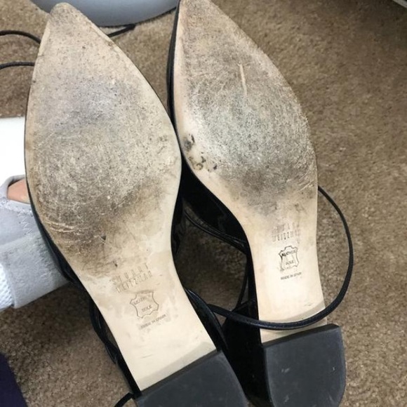 Stuart weitzman Gilligan patent lace up flats - Picture 4 of 5