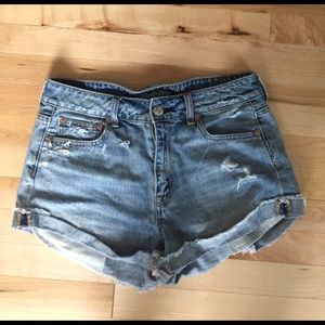 Cuffed AEO High-rise festival shorts