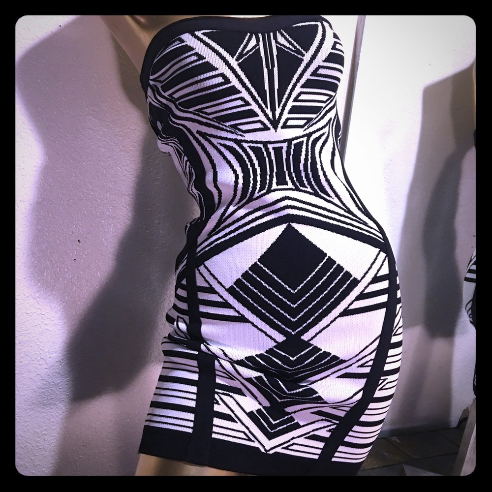 Strapless Tribal Dress