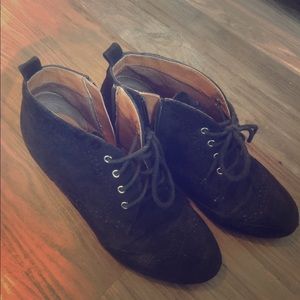 Super cute wedge booties! Size 9.5