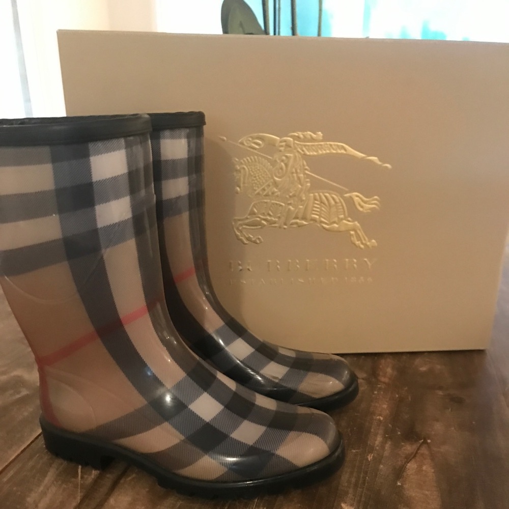 Authentic Burberry Rain Boots