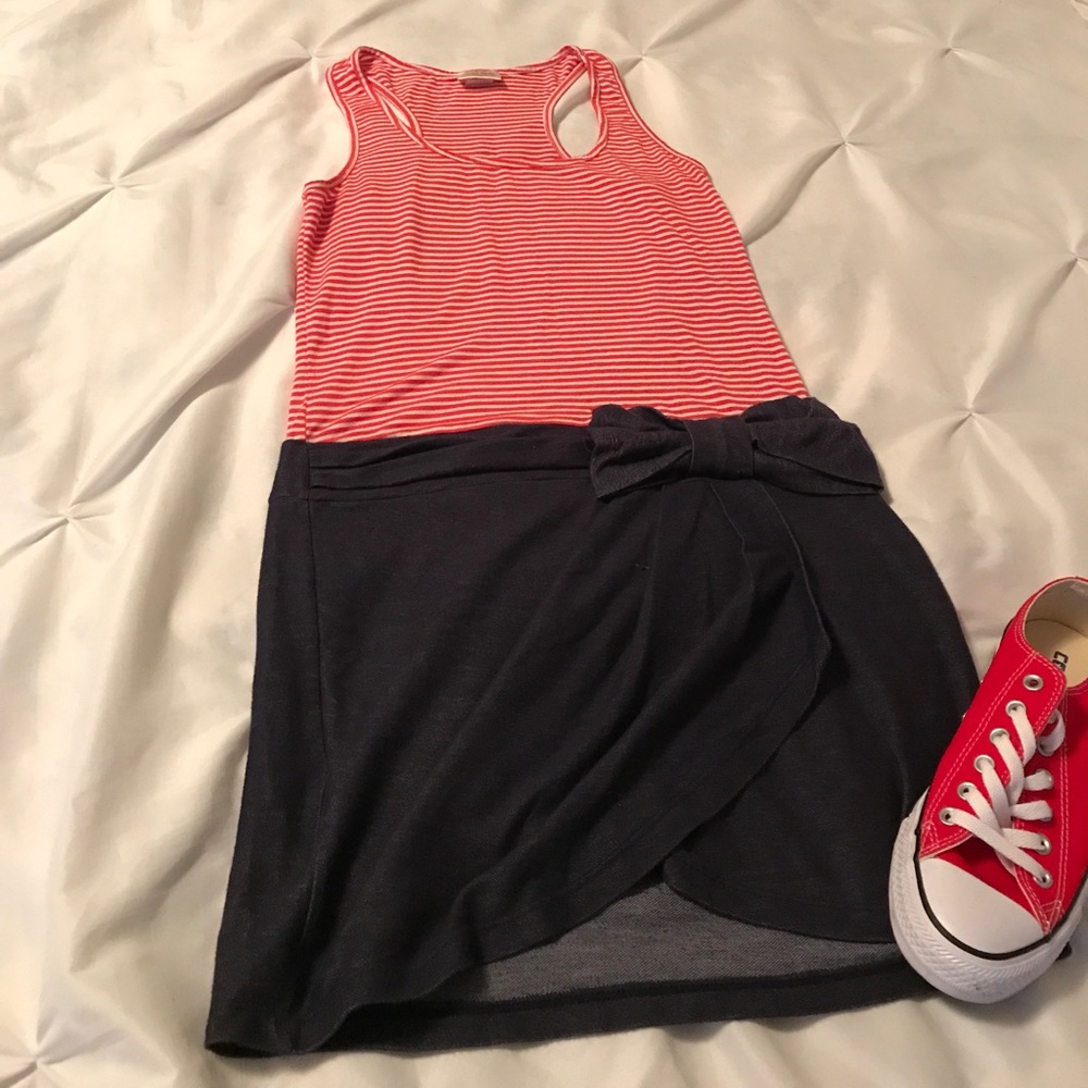 Red stripe dress