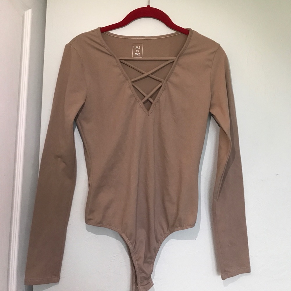 taupe bodysuit