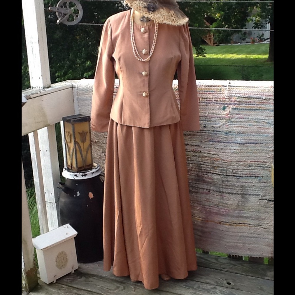 Vtg VICTORIAN Style Riding Skirt & Jacket