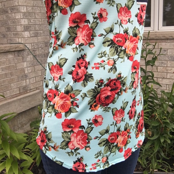 Floral Stripe Top - Picture 3 of 4