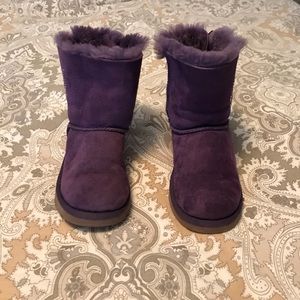 UGG booths with 'J' initial detail