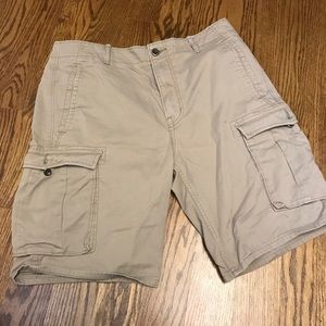 Men's Khaki Cargo Shorts
