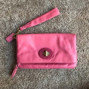 Pink Coach Wallet/Wristlet