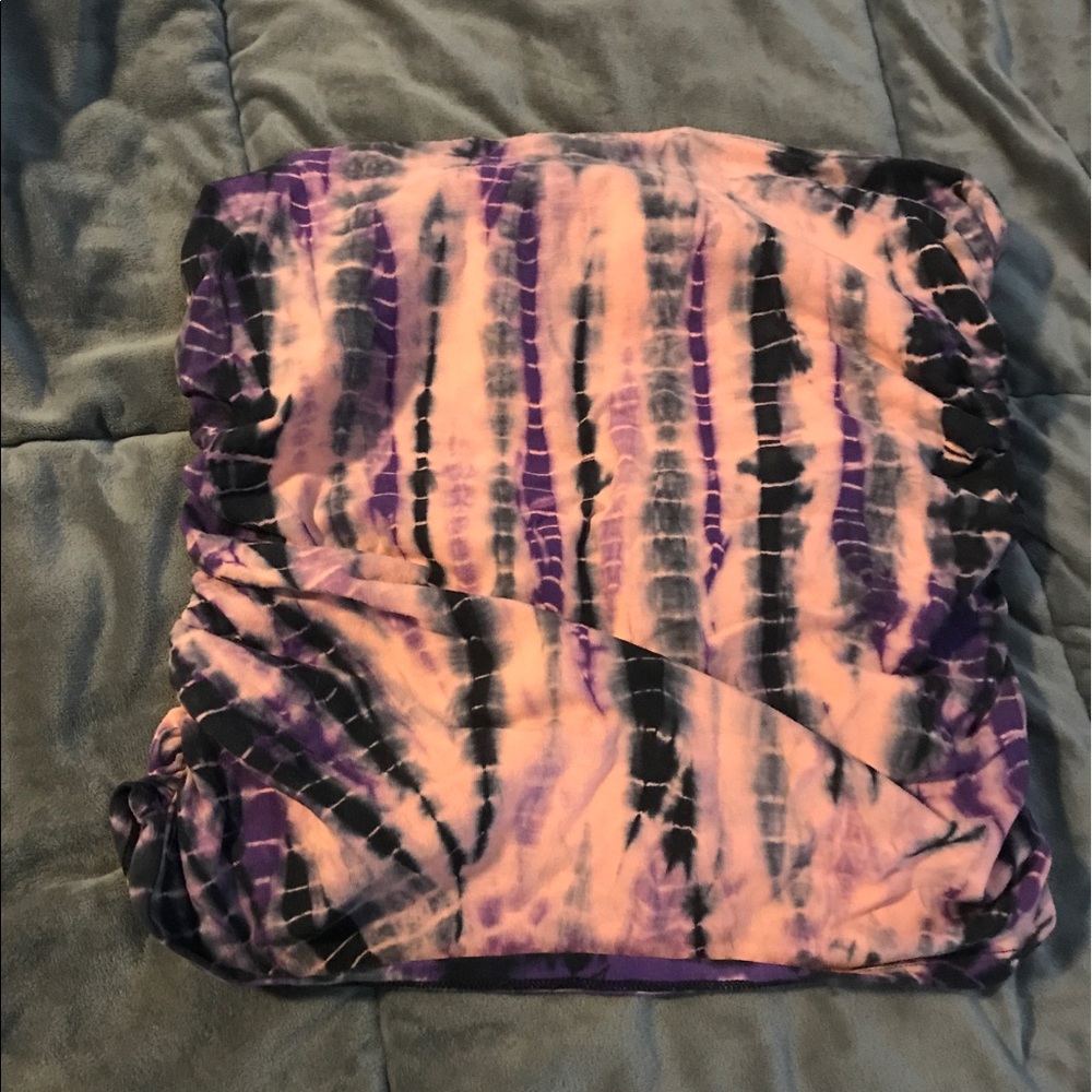 Victoria's Secret Yoga tube top tie dyed L