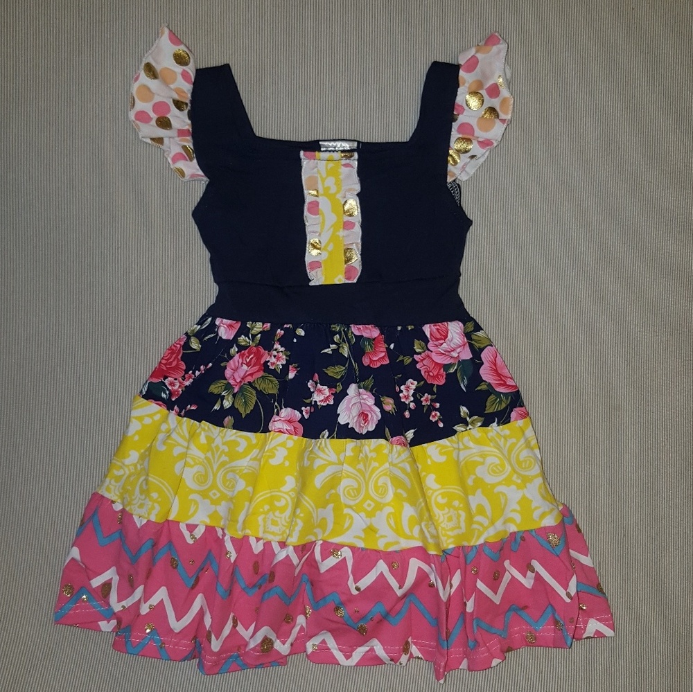 🎉HOST PICK🎉 NWT girls flutter sleeve dress - Picture 3 of 4