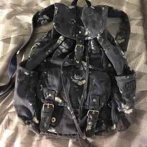 Blue floral bookbag !!