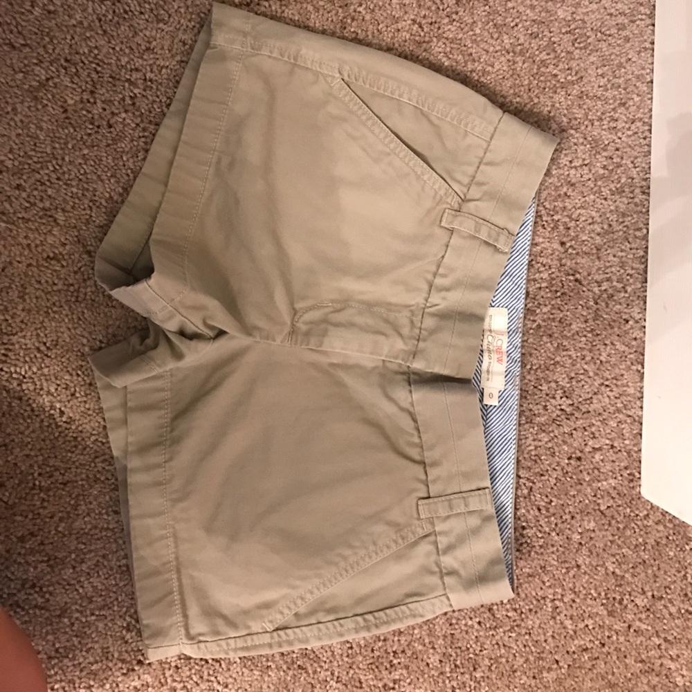 Khaki J CREW chino 2 in shorts!