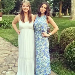 Gorgeous Blue Floral Maxi