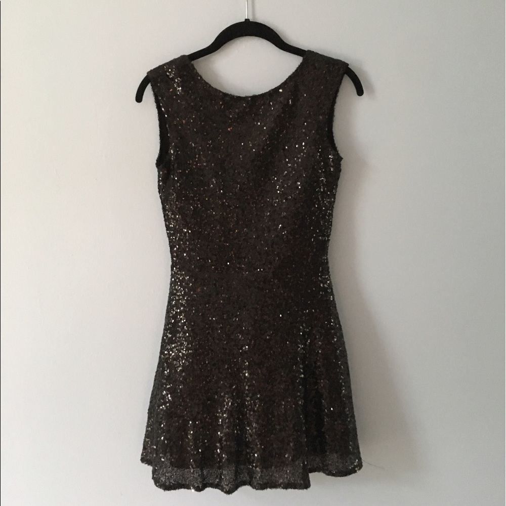 Black Sequin Dress