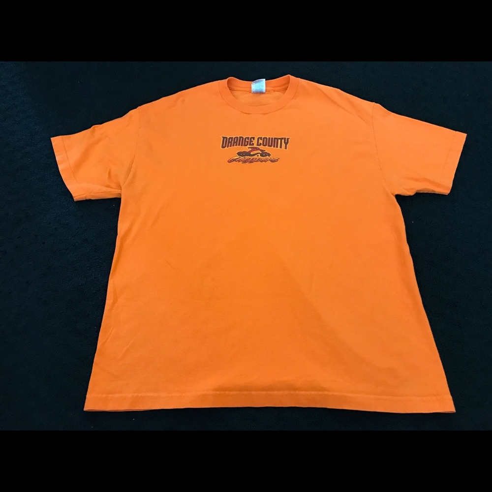 Orange County Choppers Orange T Shirt Top Size XL
