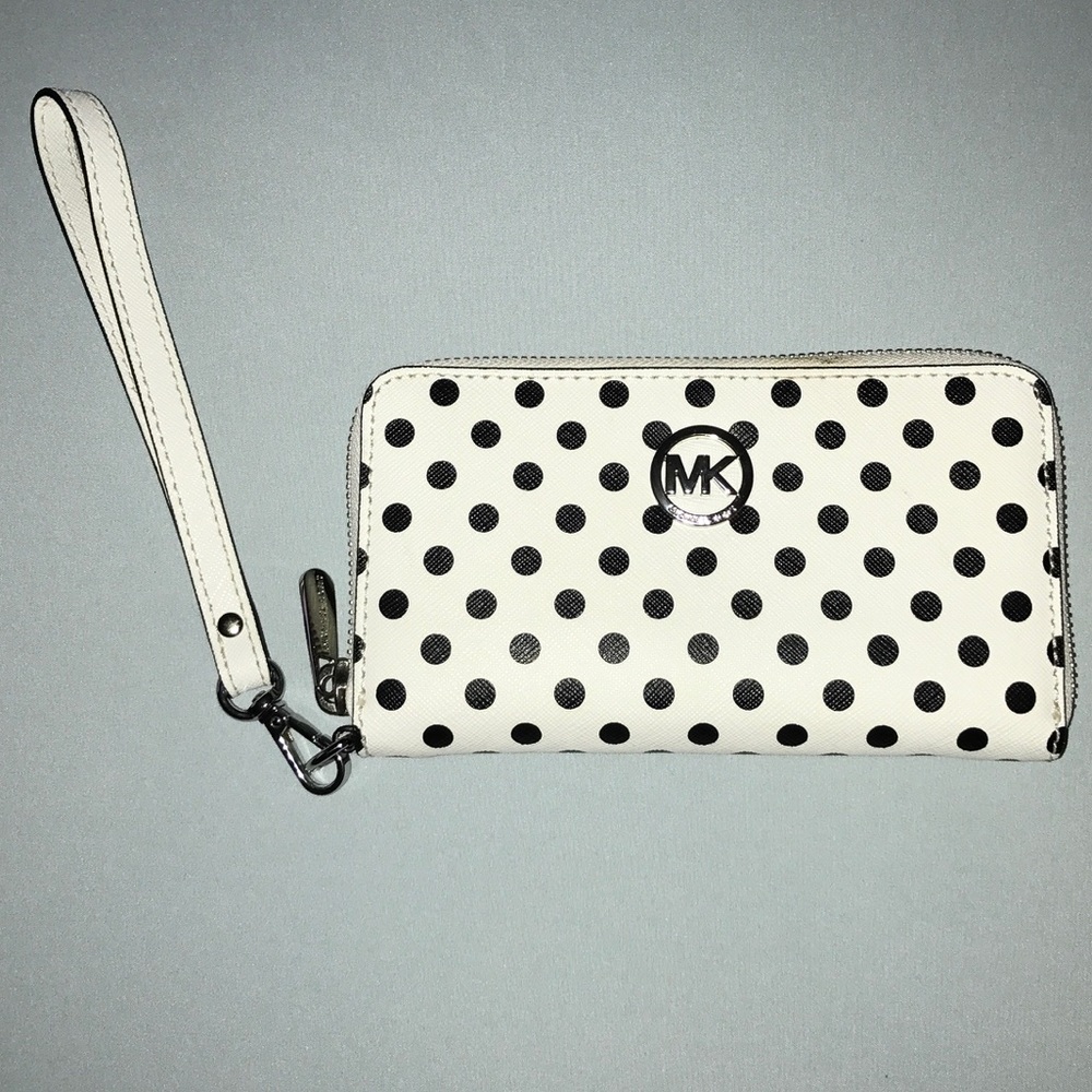 Michael Kors Polka Dot Wristlet